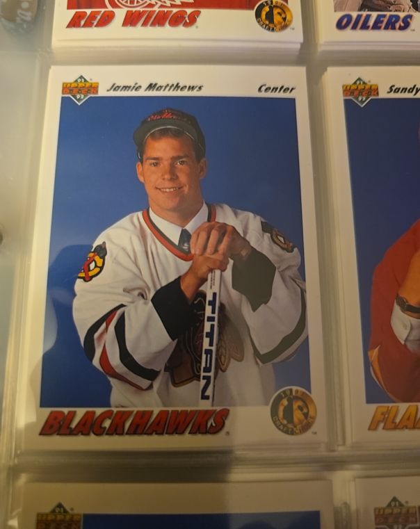 1991-92 Upper Deck #76 Jamie Matthews — front