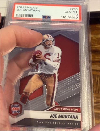2021 Panini Mosaic #293 Joe Montana — front
