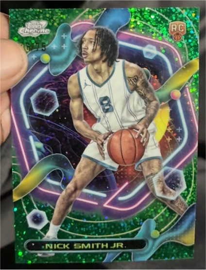 2023-24 Topps Chrome Cosmic #174 Nick Smith Jr. — front