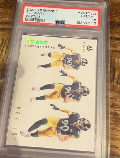 2022 Panini Luminance Vestige #VST-TJW T.J. Watt — front