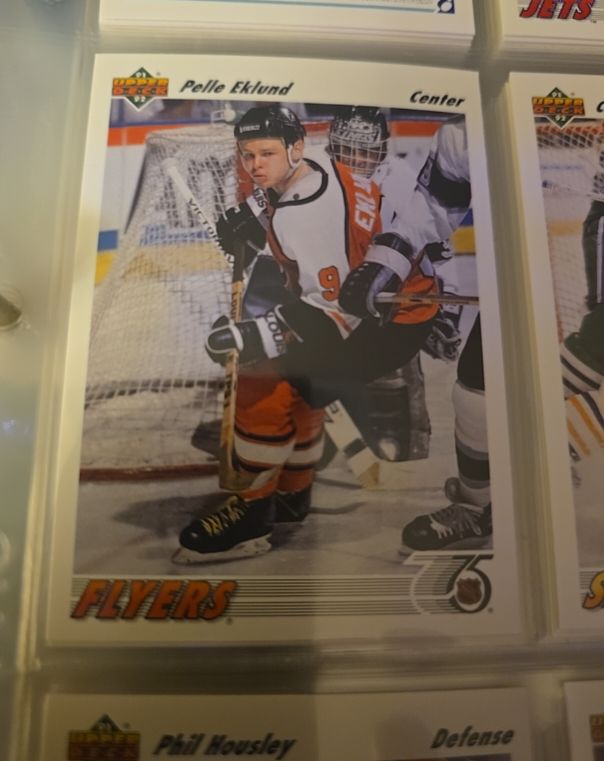1991-92 Upper Deck #103 Pelle Eklund Philadelphia Flyers — front