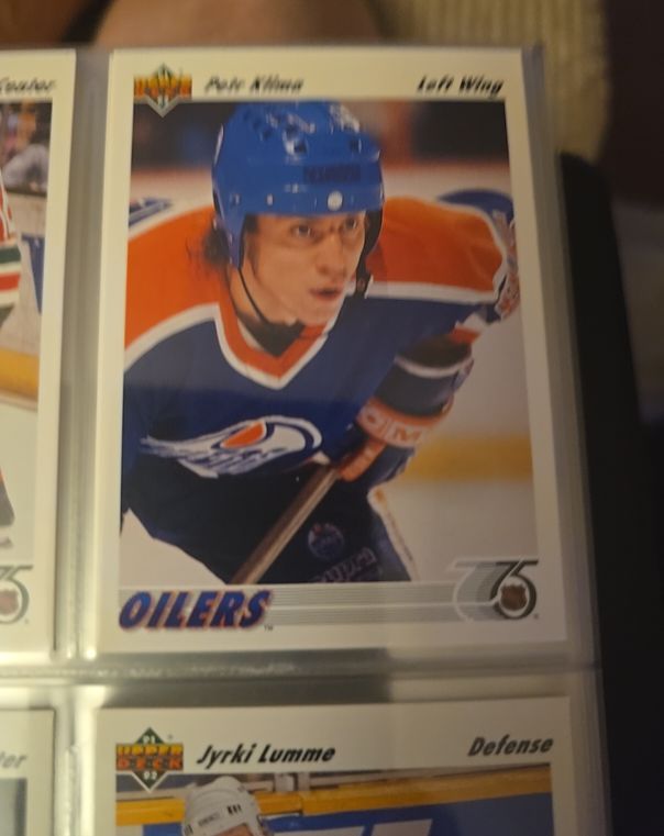 1991-92 Upper Deck #111 Petr Klima Edmonton Oilers — front