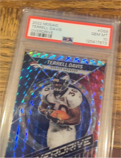 2022 Panini Mosaic #OSB Terrell Davis Overdrive — front