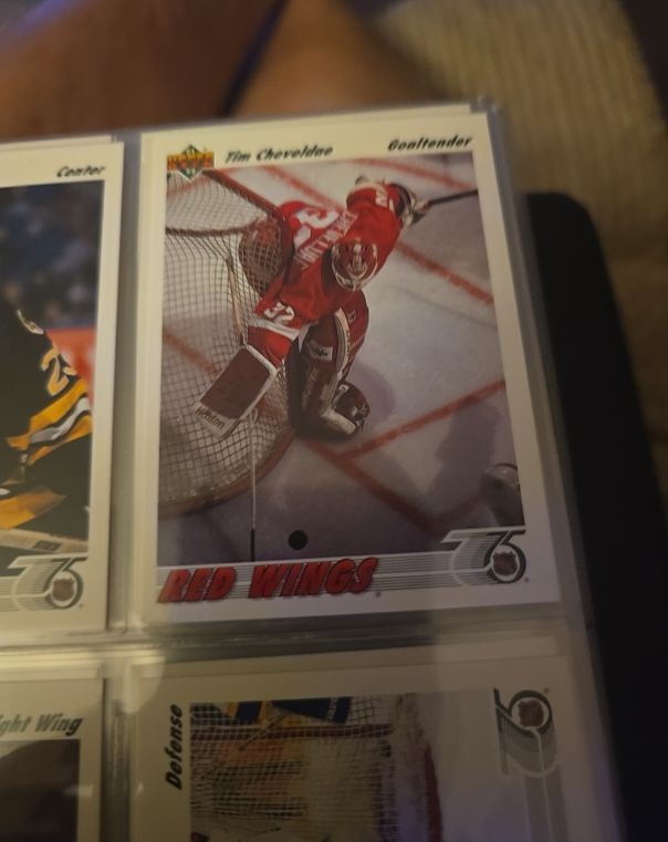 1991-92 Upper Deck #129 Tim Cheveldae — front