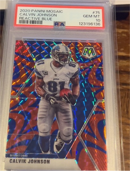 2020 Panini Mosaic #75 Calvin Johnson — front