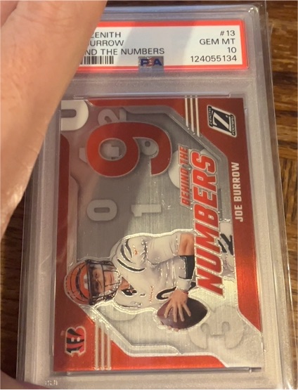 2023 Panini Zenith Behind The Numbers #13 Joe Burrow — front