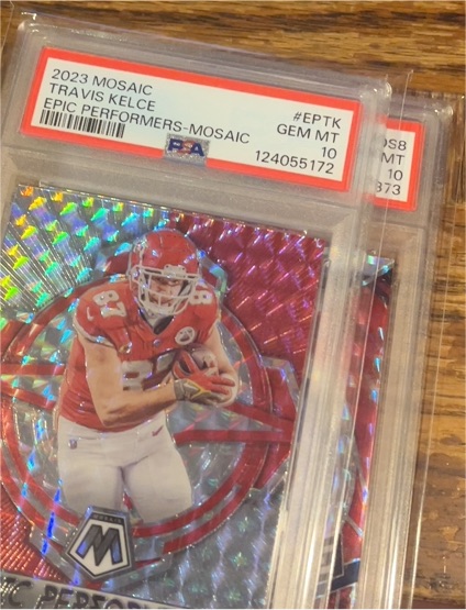 2023 Panini Mosaic Epic Performers-Mosaic #EPTK Travis Kelce — front