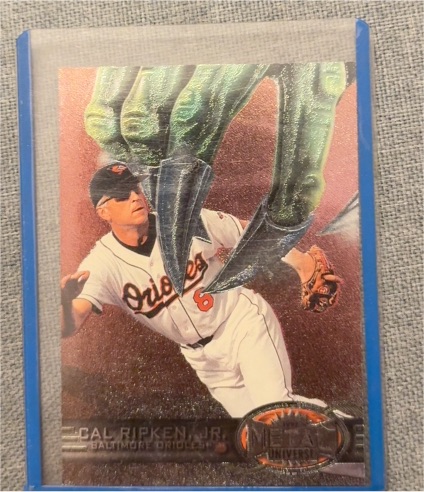 1997 Metal Universe #8 Cal Ripken Jr. — front