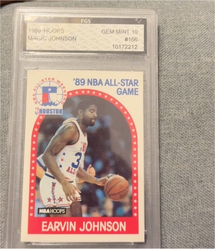 1989 Hoops #166 Magic Johnson — front