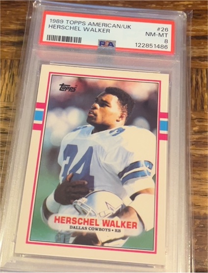 1989 Topps #385 Herschel Walker — front