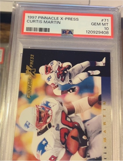 1997 Pinnacle X-Press #71 Curtis Martin — front
