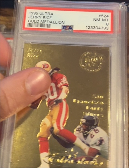 1995 Ultra #524 Jerry Rice Gold Medallion — front