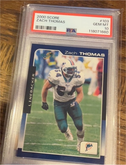 2000 Score #103 Zach Thomas — front