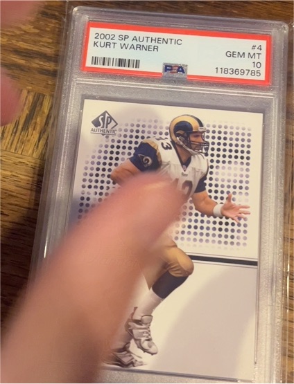 2002 SP Authentic #4 Kurt Warner — front