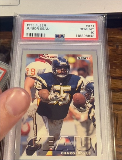 1993 Fleer #371 Junior Seau — front