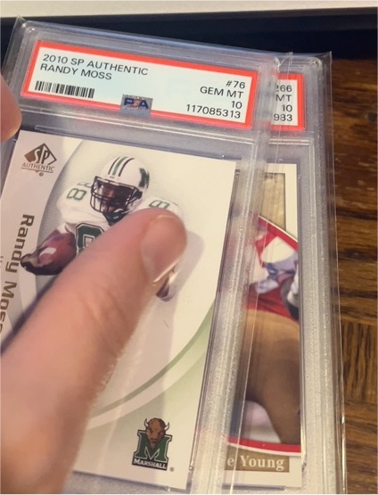 2010 SP Authentic #76 Randy Moss — front