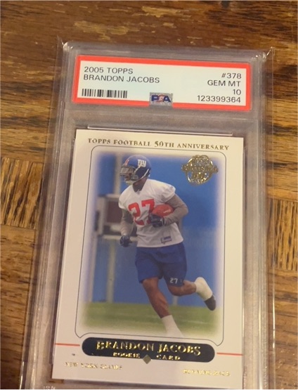 2005 Topps #378 Brandon Jacobs — front
