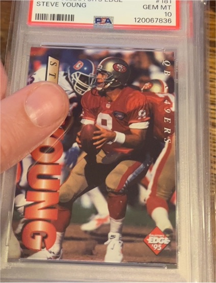 1995 Collector's Edge #181 Steve Young — front