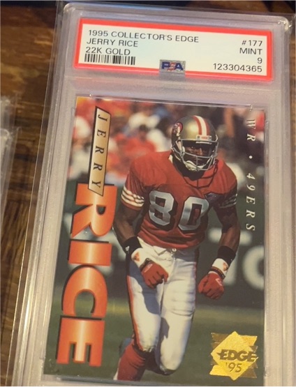 1995 Collector's Edge #177 Jerry Rice — front