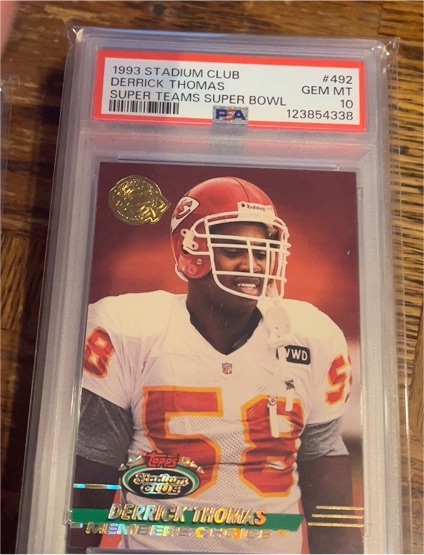 1993 Stadium Club #492 Derrick Thomas — front