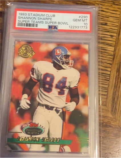 1993 Topps Stadium Club #290 Shannon Sharpe — front