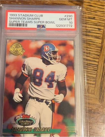 1993 Topps Stadium Club #290 Shannon Sharpe — front