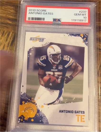 2010 Score #237 Antonio Gates — front