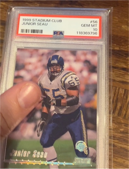1999 Stadium Club #56 Junior Seau — front