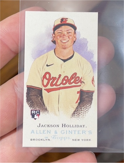 2024 Topps Allen & Ginter Mini Rookie Design Variations #RD-15 Jackson Holliday — front