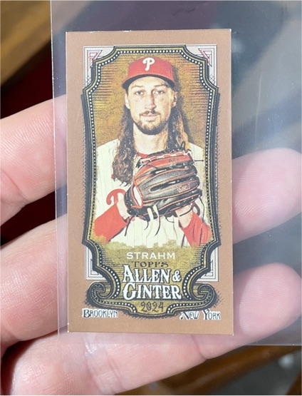 2024 Topps Allen & Ginter #325 Matt Strahm Mini Gold Border — front