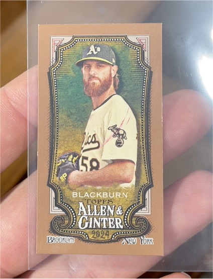 2024 Topps Allen & Ginter #308 Paul Blackburn Mini — front