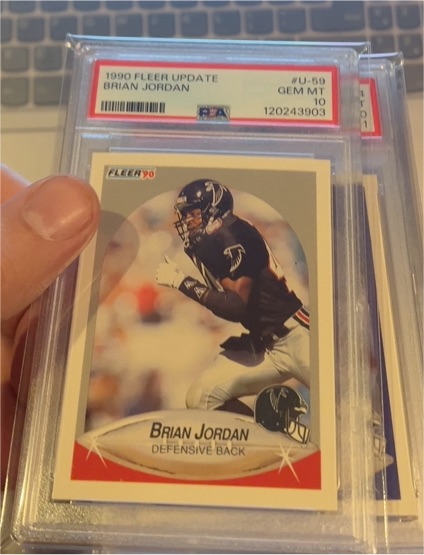 1990 Fleer Update #U-59 Brian Jordan — front