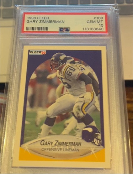 1990 Fleer #109 Gary Zimmerman — front