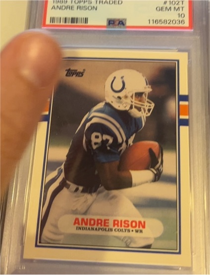 1989 Topps Traded #102T Andre Rison — front