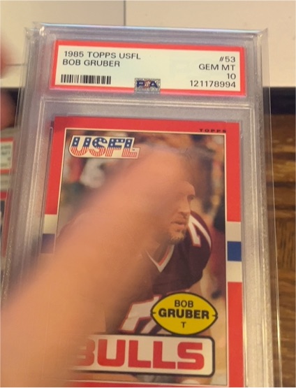 1985 Topps USFL #53 Bob Gruber — front