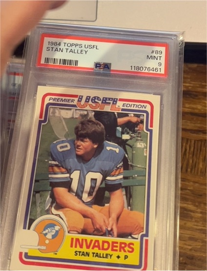 1984 Topps USFL #89 Stan Talley — front