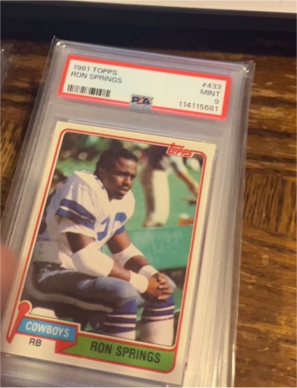 1981 Topps #433 Ron Springs — front