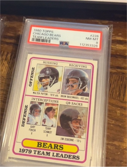 1980 Topps #226 Chicago Bears Team Leaders Walter Payton — front