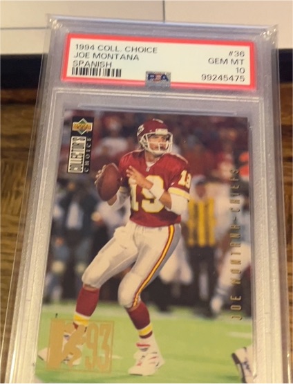 1994 Upper Deck Collector's Choice #36 Joe Montana — front