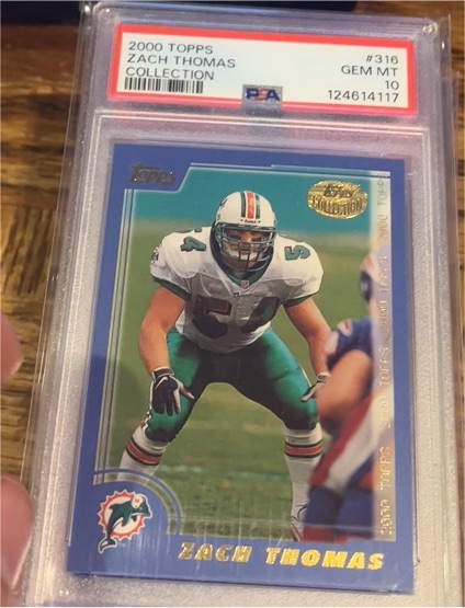 2000 Topps #316 Zach Thomas — front