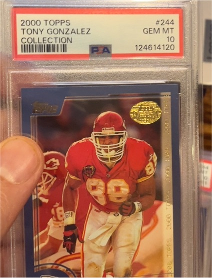 2000 Topps #244 Tony Gonzalez — front