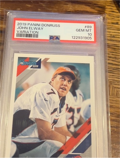 2019 Panini Donruss #89V John Elway Variation — front