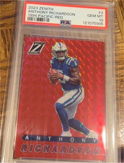 2023 Panini Zenith 1994 Pacific Red #2 Anthony Richardson — front