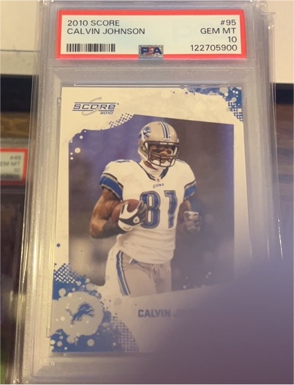 2010 Score #95 Calvin Johnson — front