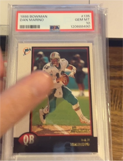 1998 Bowman #135 Dan Marino — front
