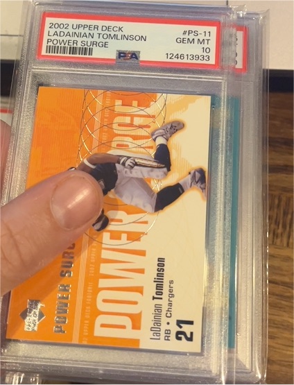 2002 Upper Deck Power Surge #PS-11 LaDainian Tomlinson — front