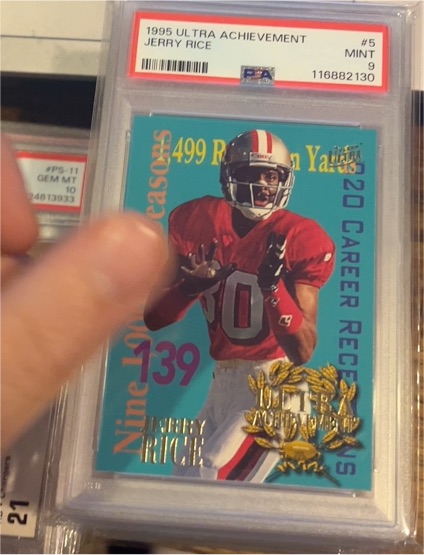1995 Fleer Ultra Achievement #5 Jerry Rice — front