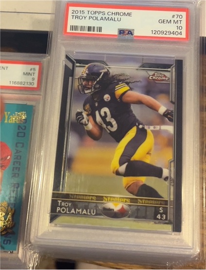 2015 Topps Chrome #70 Troy Polamalu — front