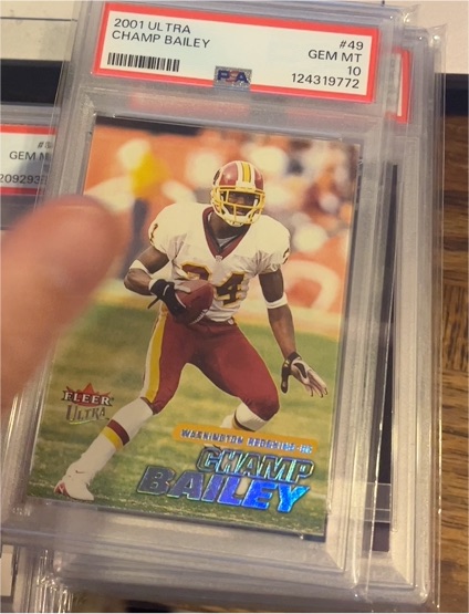2001 Fleer Ultra #49 Champ Bailey — front