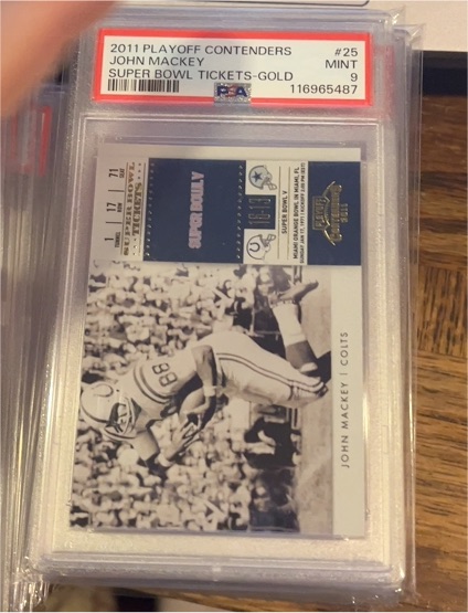2011 Playoff Contenders #25 John Mackey — front